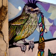 Bird and snake street art